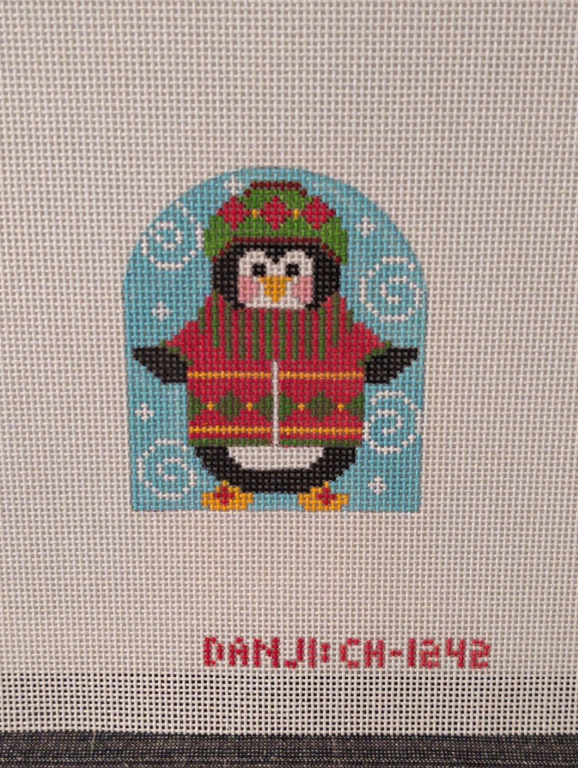 Penguin Ornament - Diamond Sweater