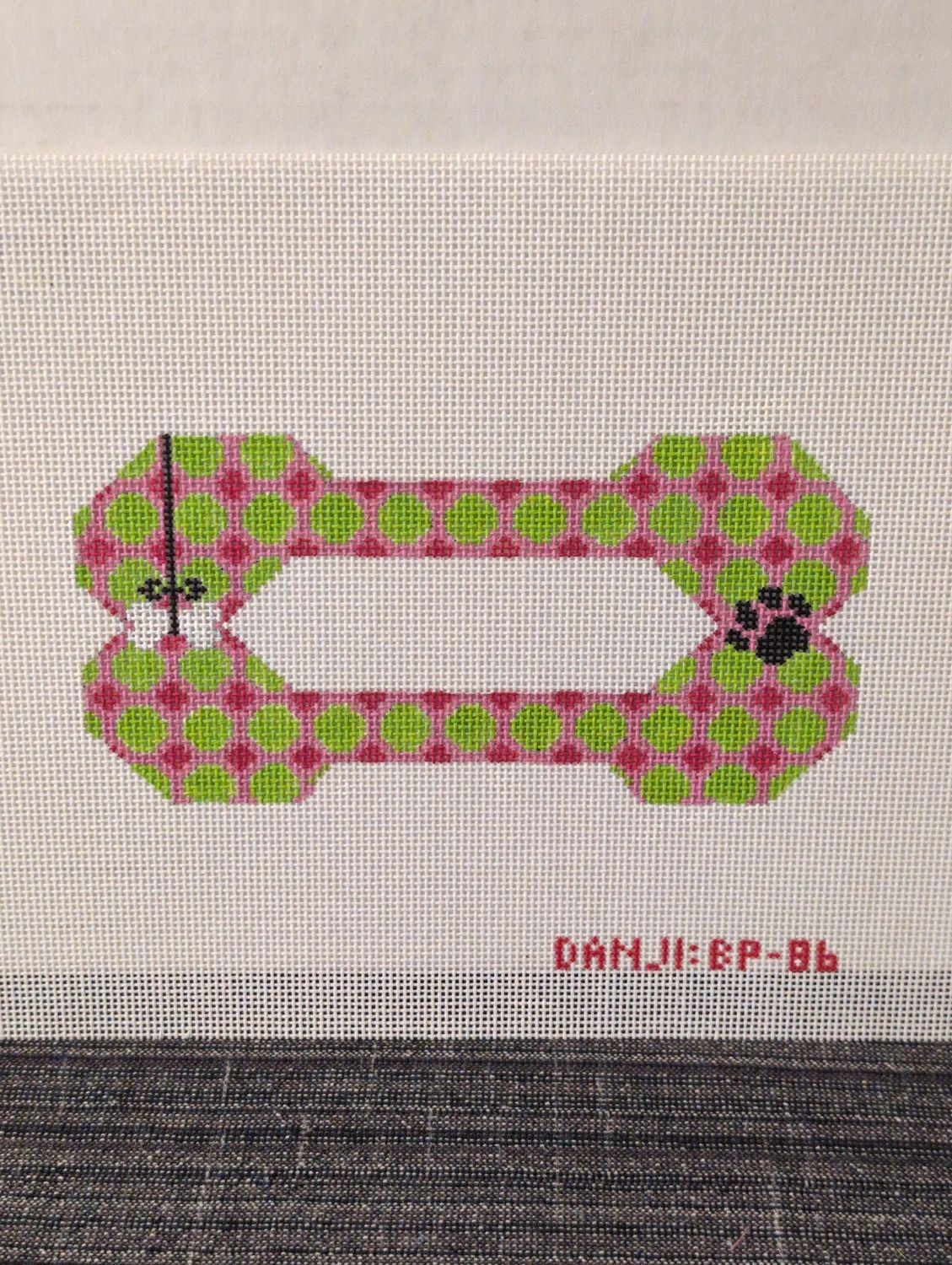 Dog Bone - Paw &amp; Bone - Green and Fuchsia