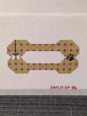 Dog Bone - Paw &amp; Bone - Green and Fuchsia