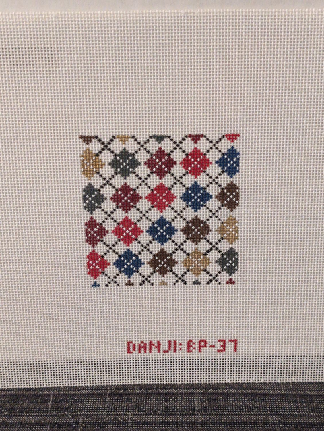 Argyle - Gold and Burgundy