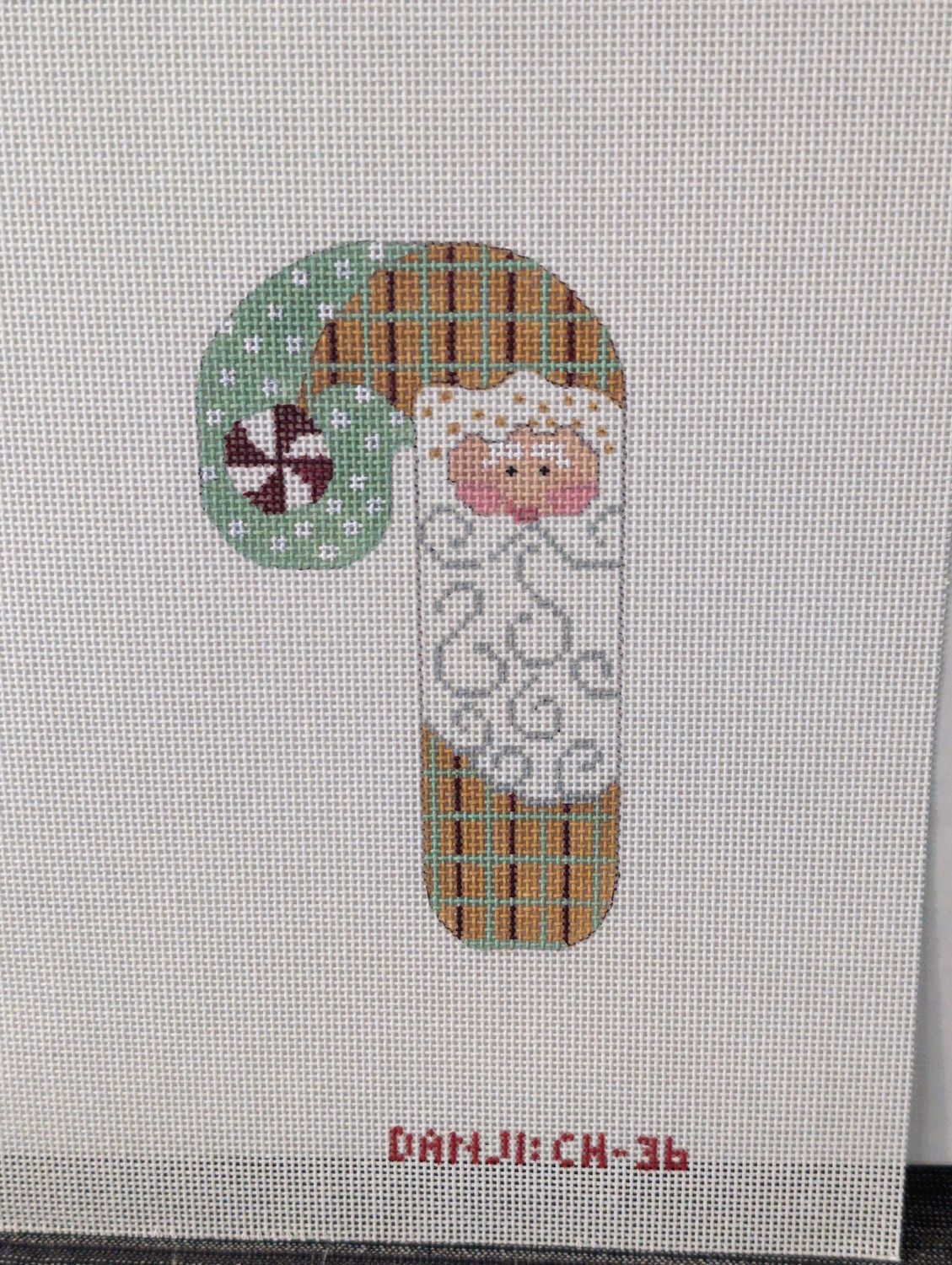 Santa Peppermint Candy Cane