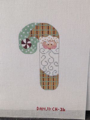 Santa Peppermint Candy Cane