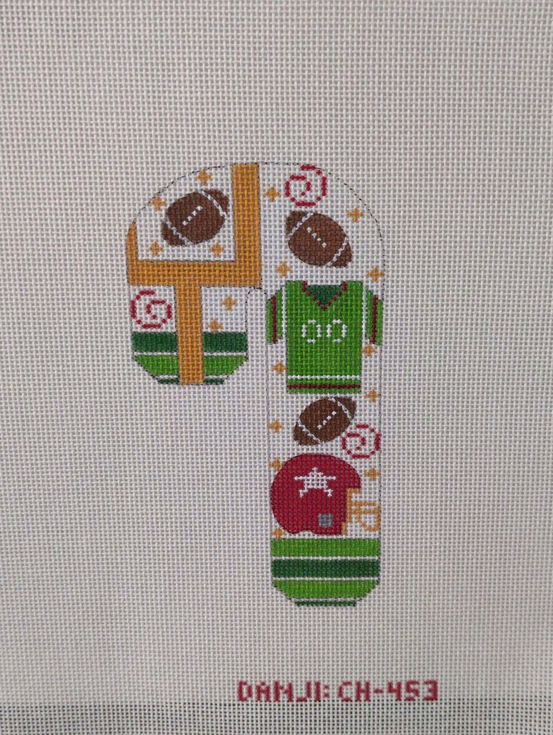 Football Candy Cane