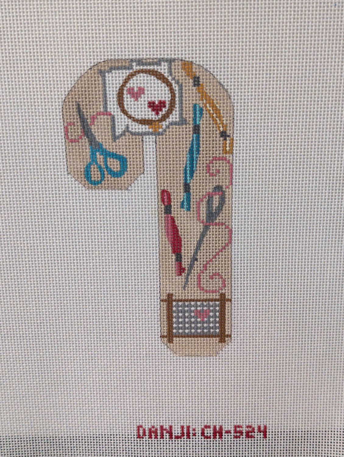 Needlearts Candy Cane - stitchguide available