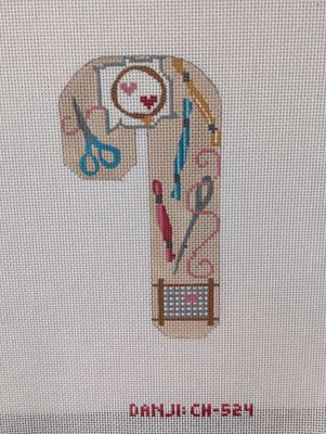 Needlearts Candy Cane - stitchguide available