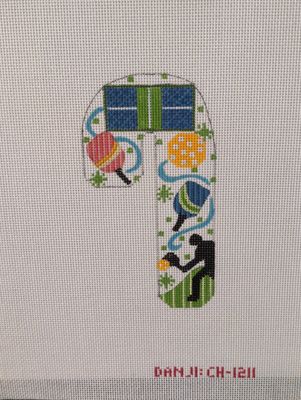 Pickleball Candy Cane