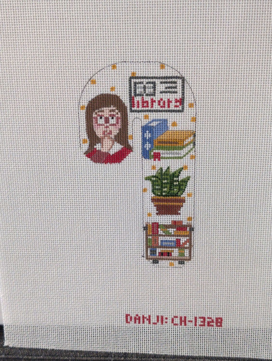 Librarian Candy Cane