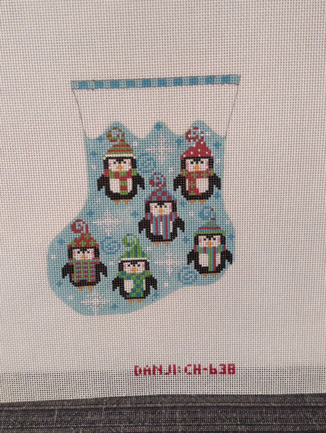 Six Penguins Mini Stocking