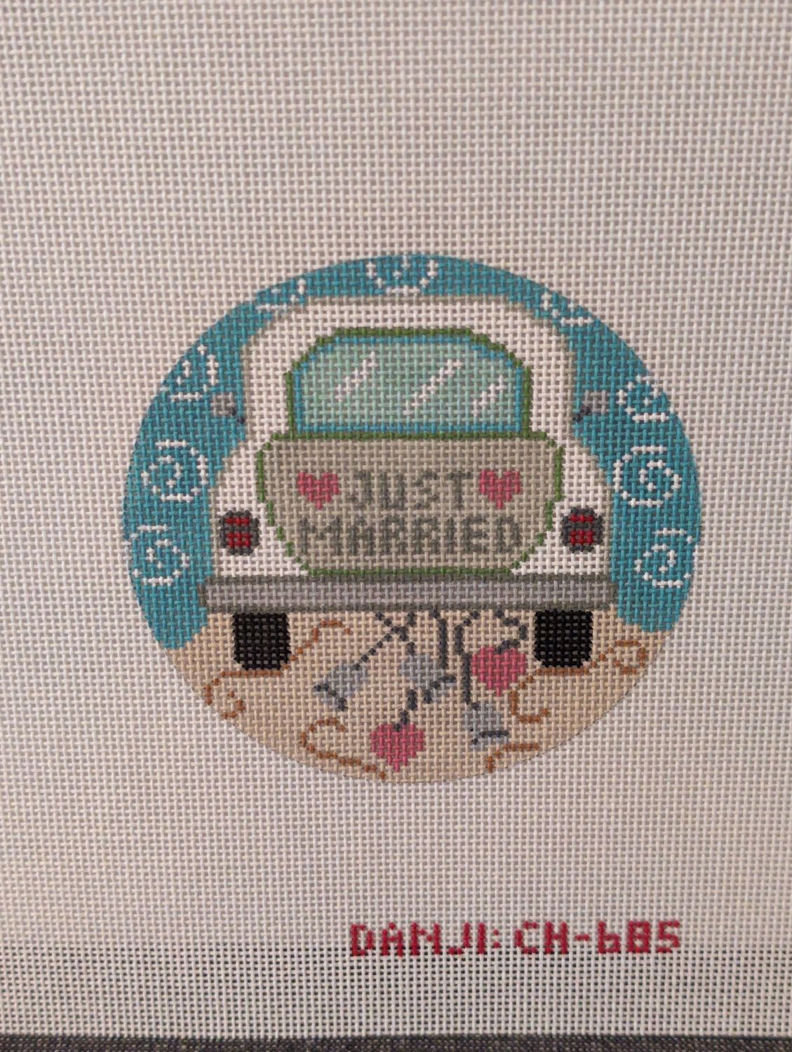 Just Married Car Ornament