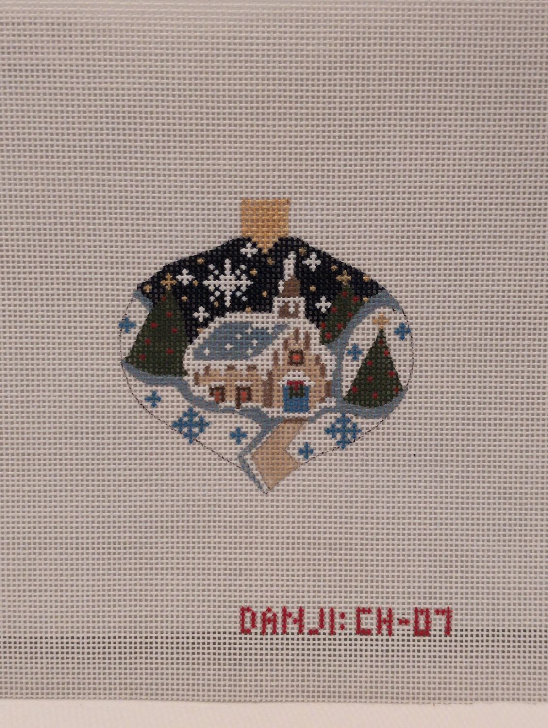 Winter Church ornament