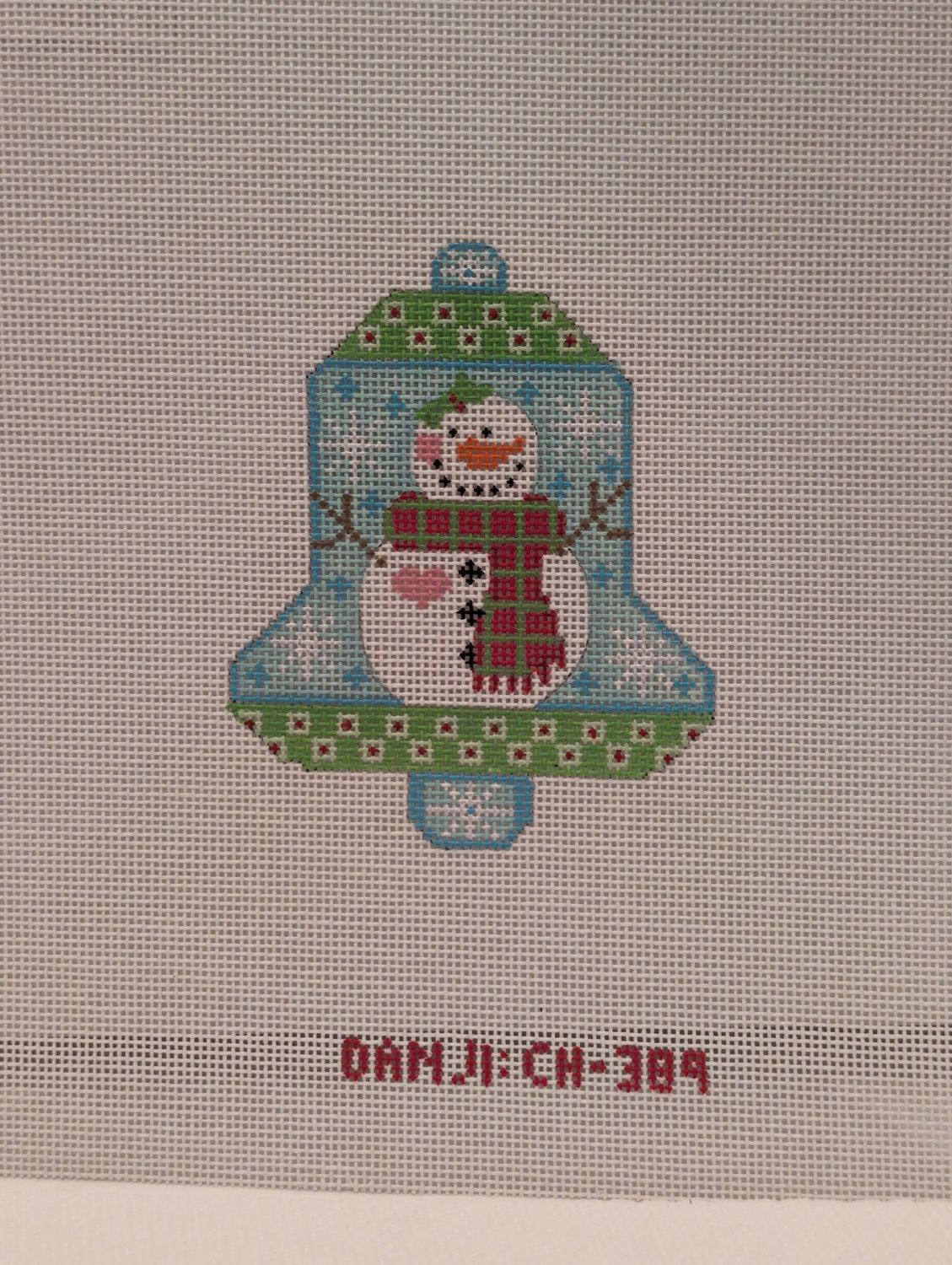 Snowman with Scarf Bell
