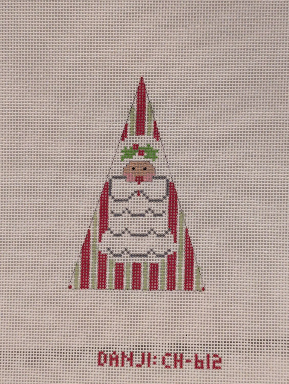 Vertical Stripes Santa - Triangle