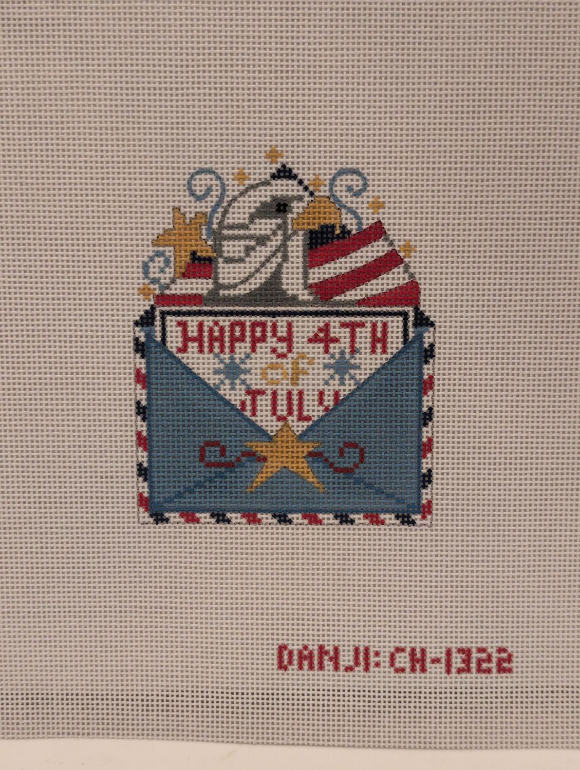 Happy 4th of July Letter - stitchguide available