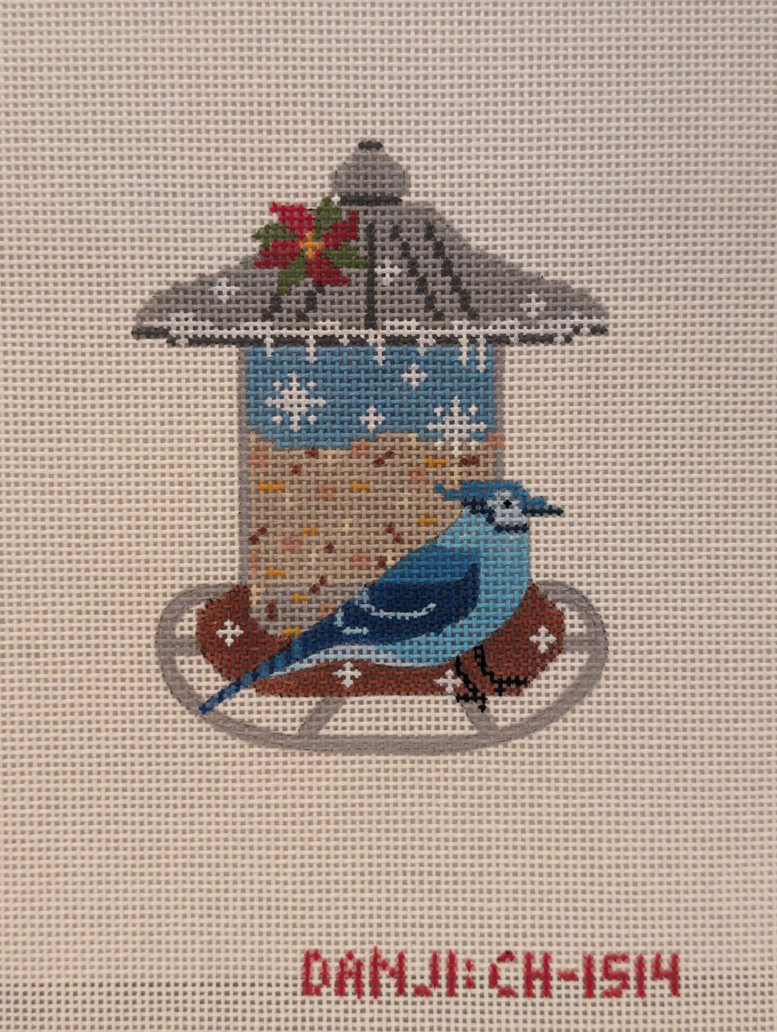 Bird Feeder - Blue Jay - stitchguide available