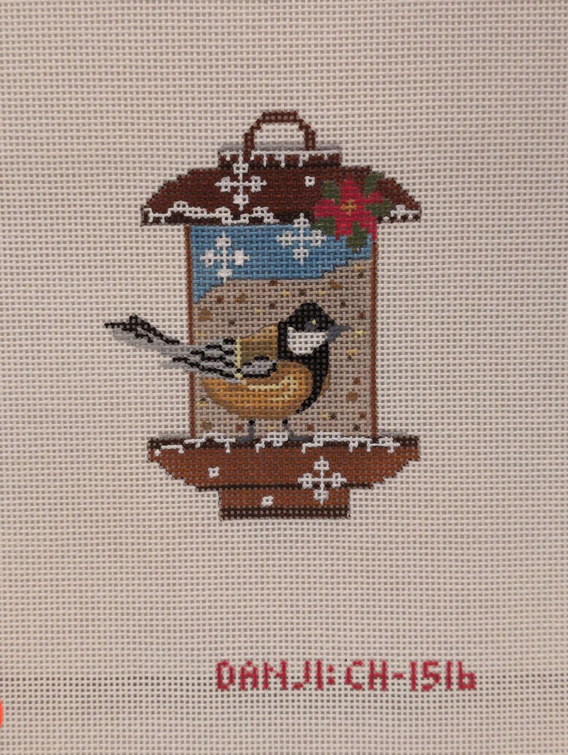 Bird Feeder - Chickadee - stitchguide available