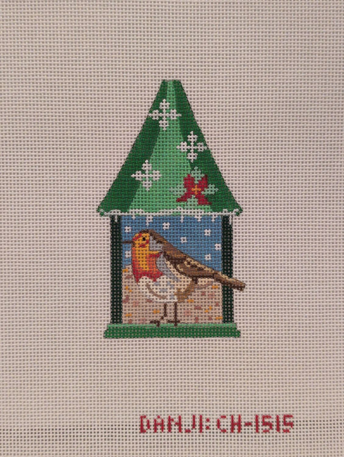 Bird Feeder - Robin - stitchguide available