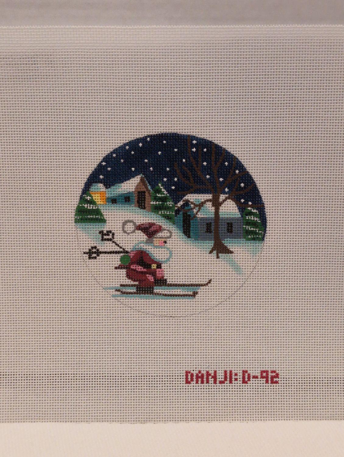 Santa on Skis Ornament