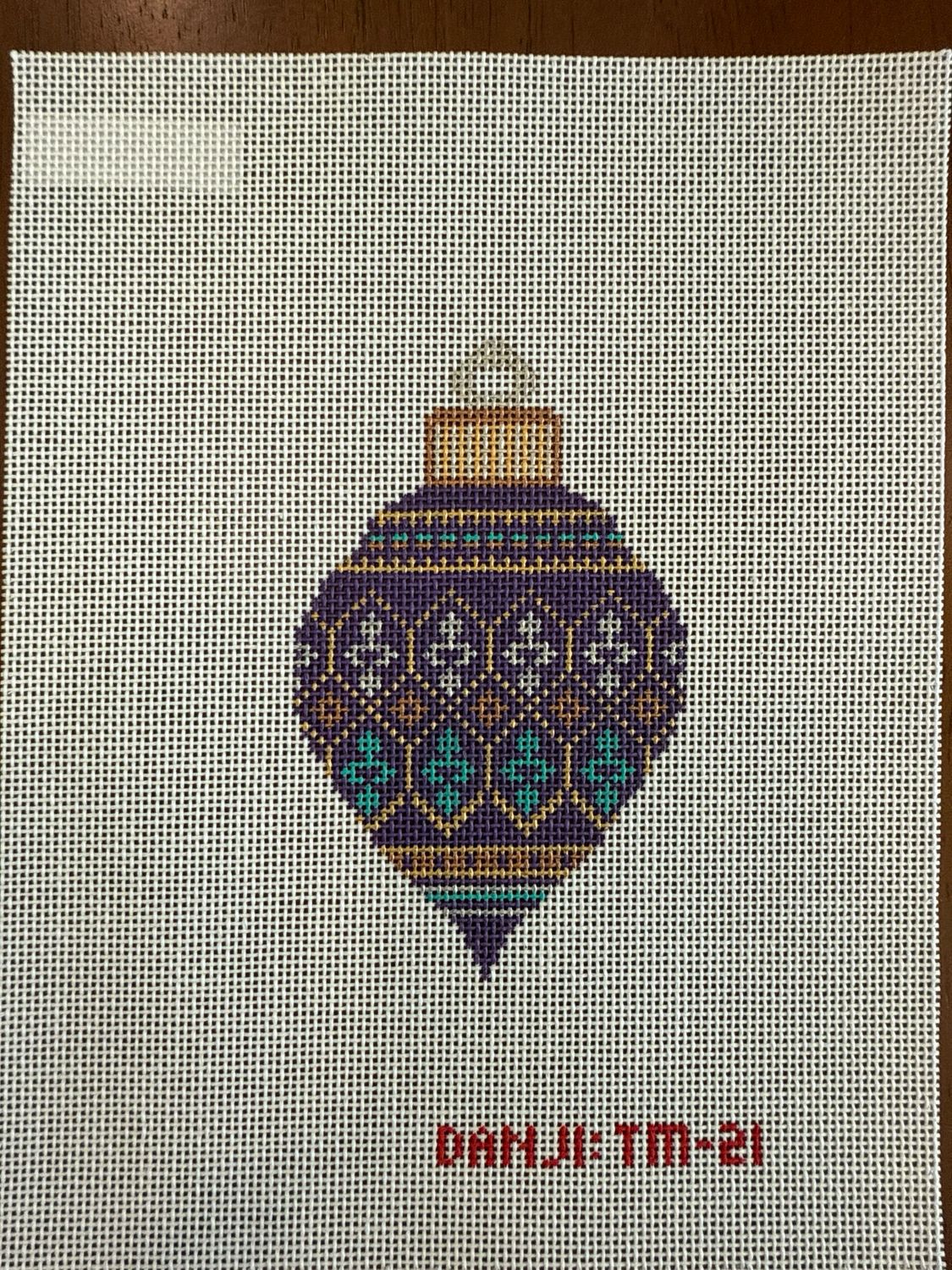 Purple Snowflake Bulb