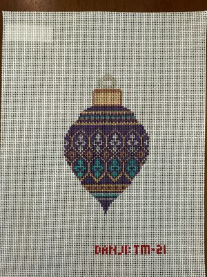 Purple Snowflake Bulb