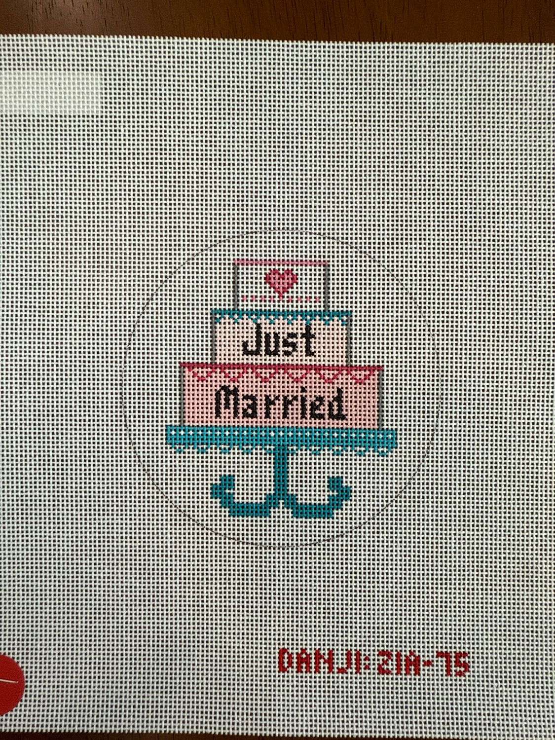 Just Married Cake Ornament