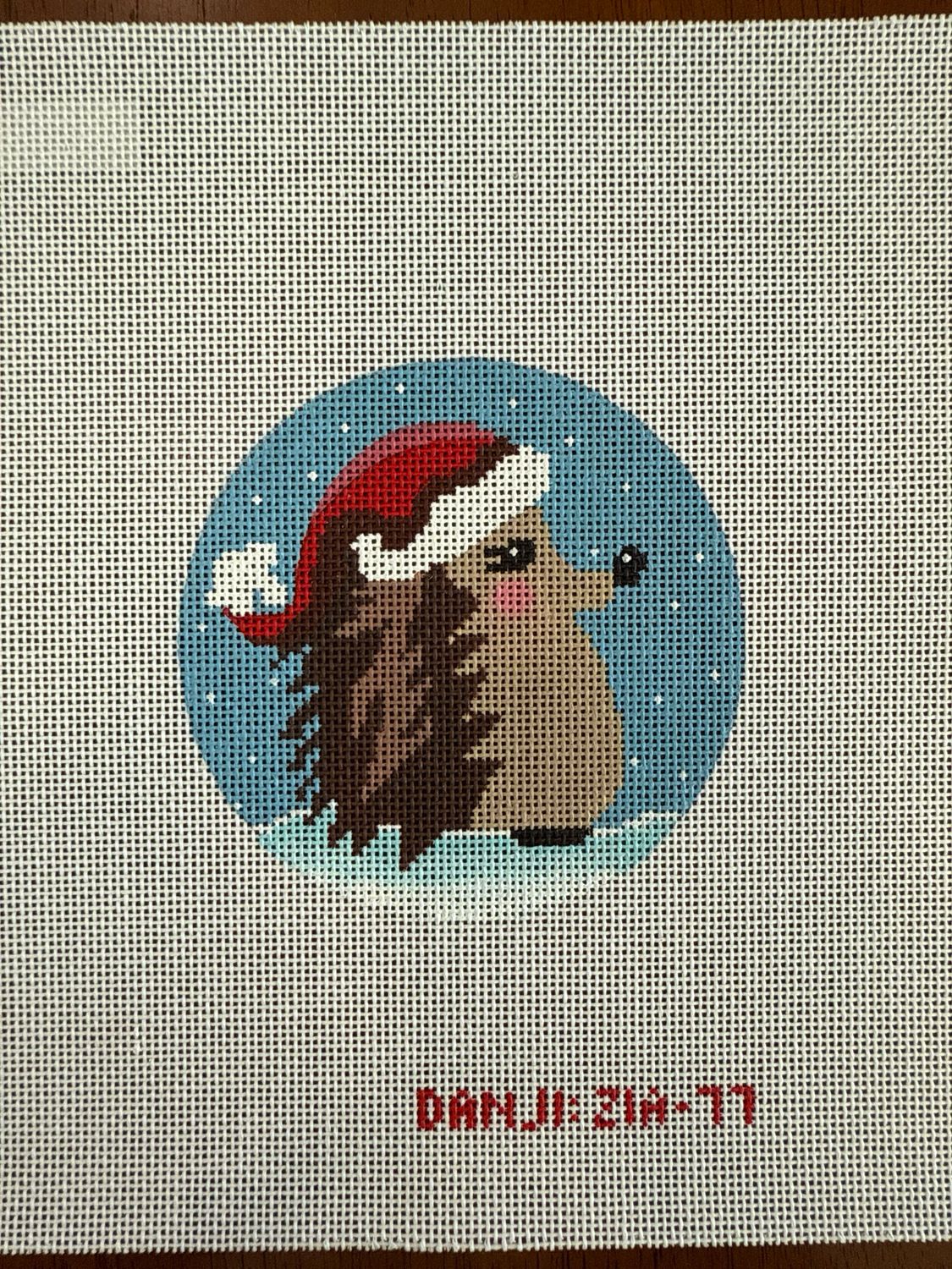 Santa Hedgehog Ornament