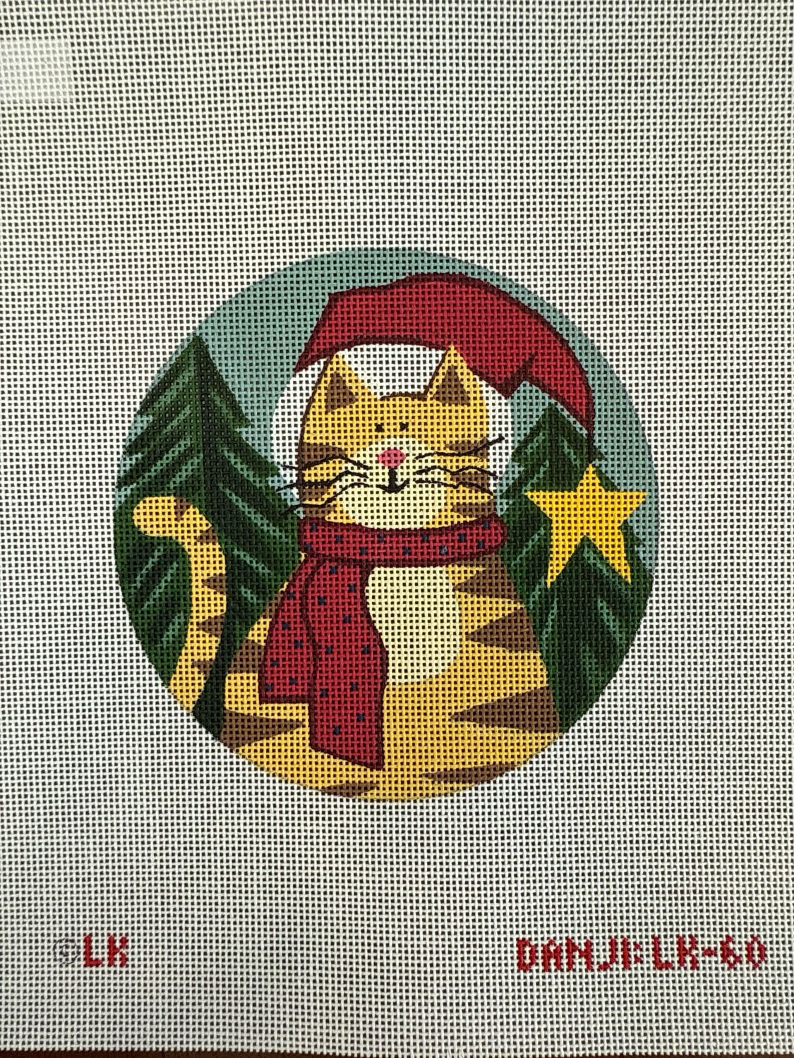 Santa Cat Ornament