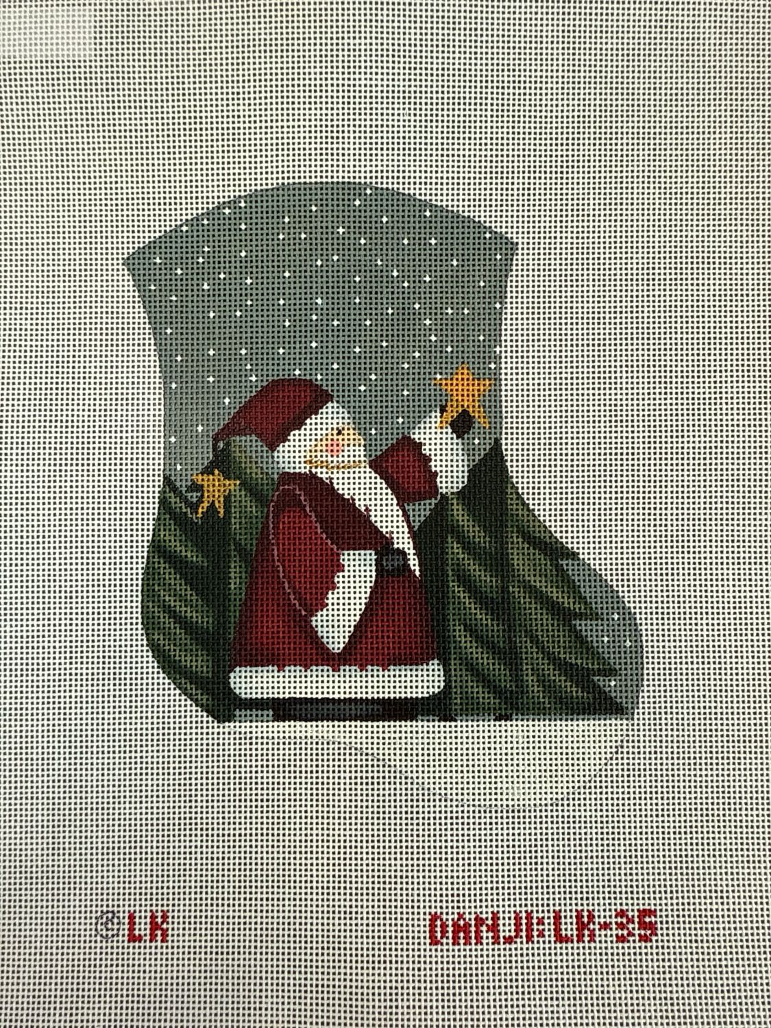 Santa and Star Mini Sock