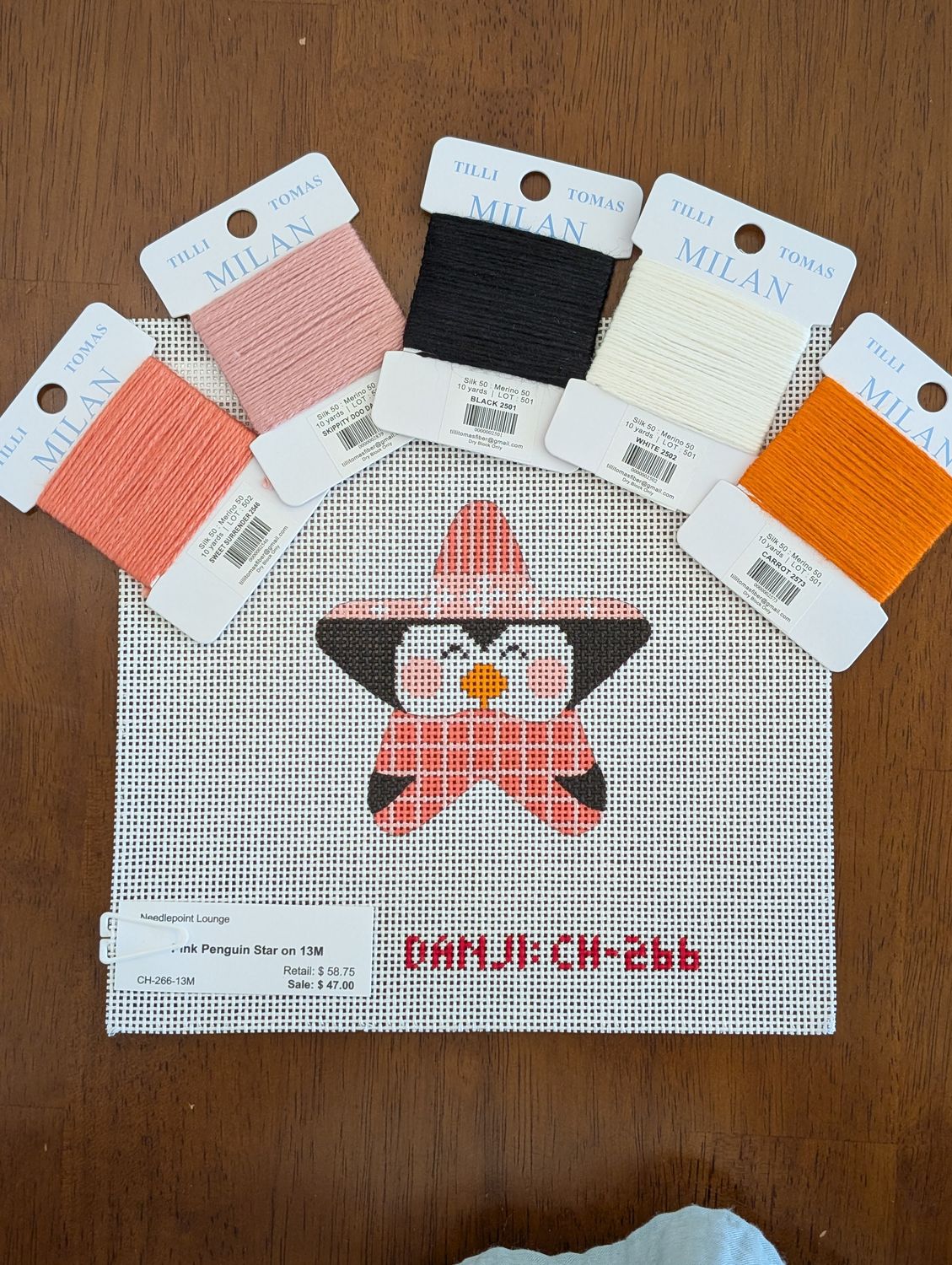 Pink Penguin Star on 13M Kit
