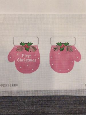 First Christmas Mittens - Pink (MT03)