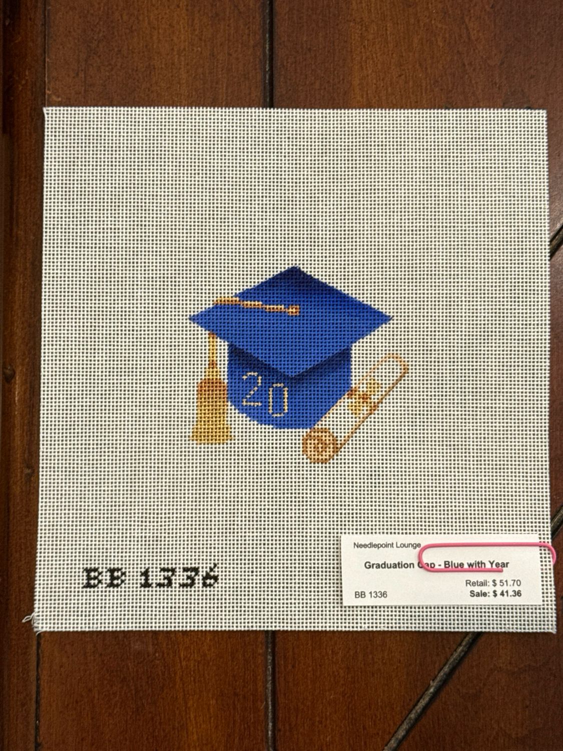 Graduation Cap - Blue with Year