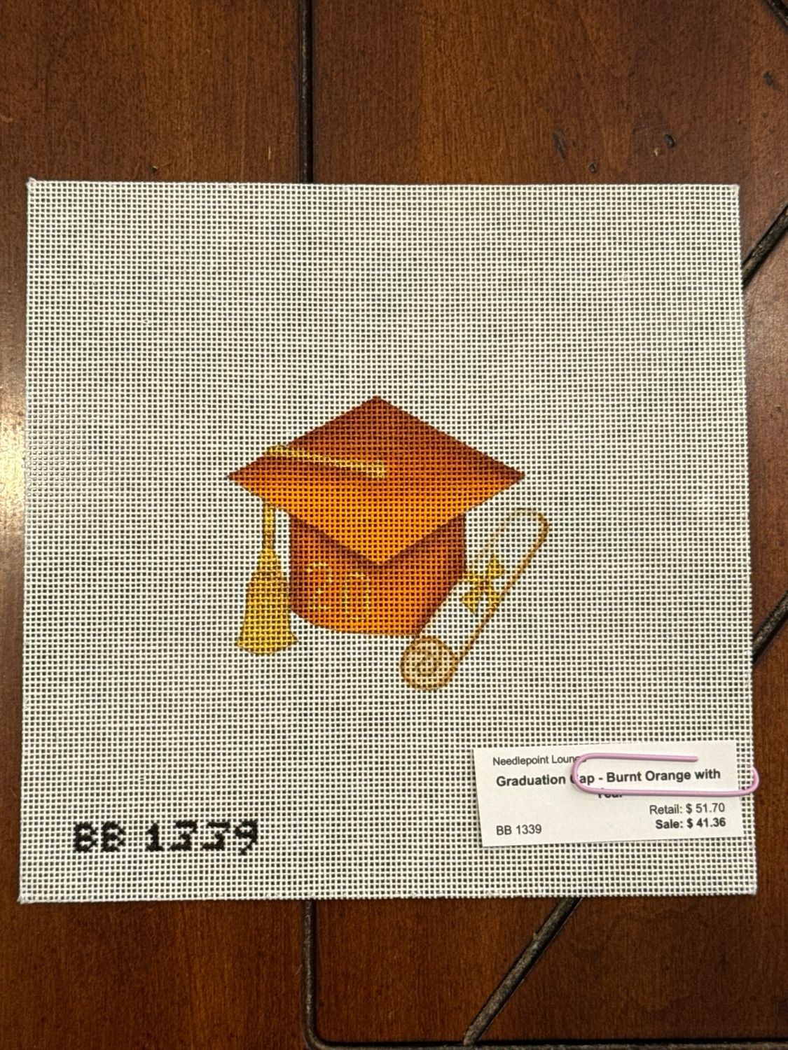 Graduation Cap - Burnt Orange with Year