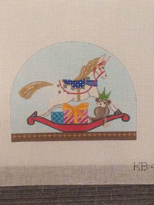 Christmas Snowdome - Rocking Horse