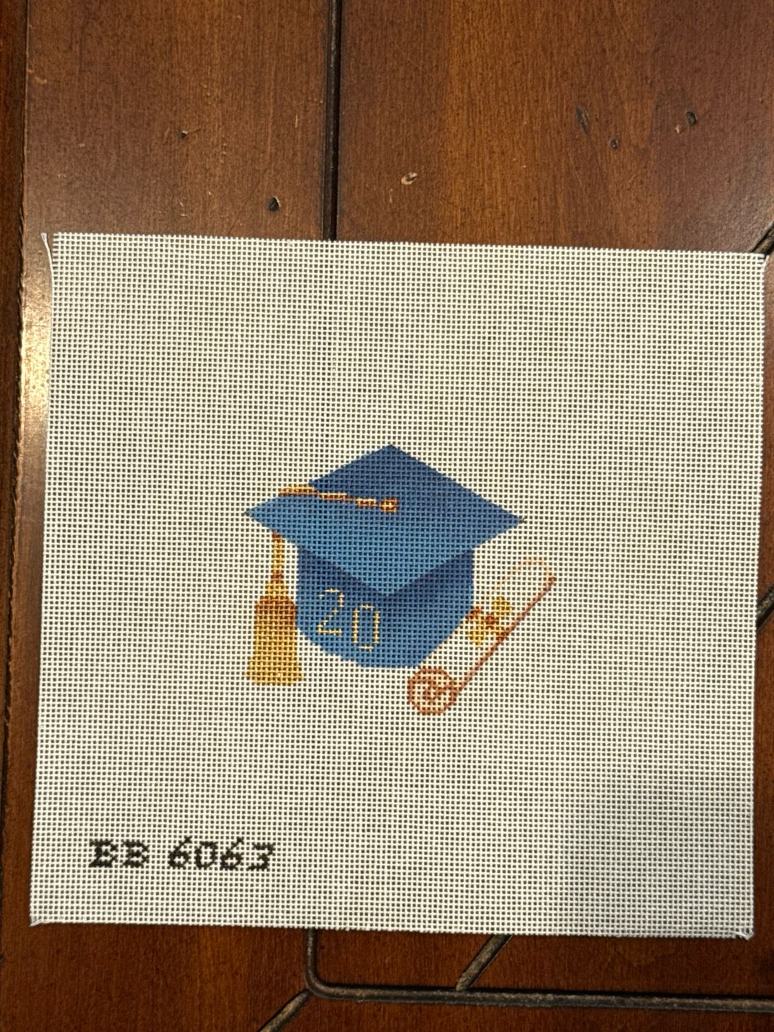 Graduation Cap - Light Blue with Year