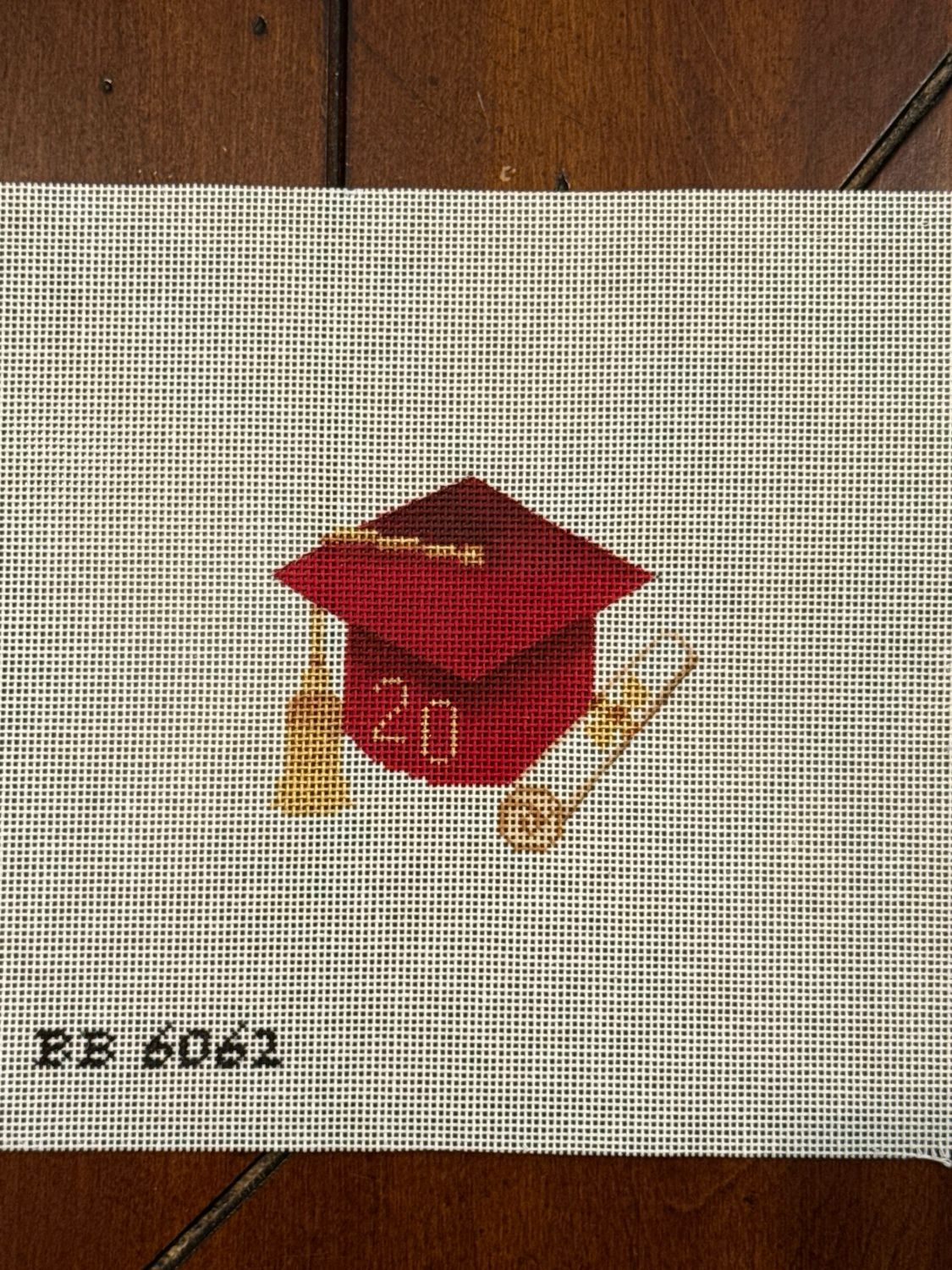 Graduation Cap - Red with Year