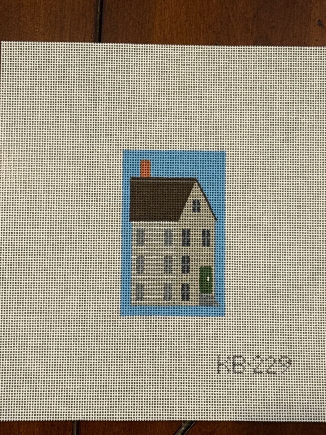White Shaker House Key Fob