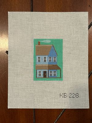 Blue Prairie House Key Fob