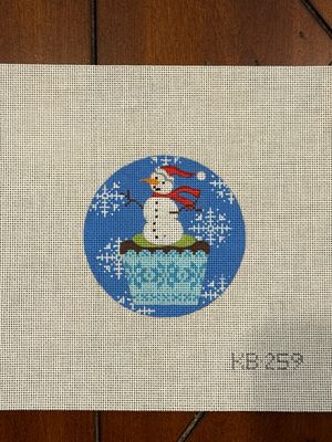 Christmas Cupcake Snowman