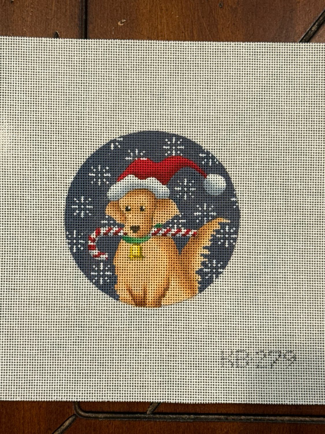 Golden Retriever Xmas Circle