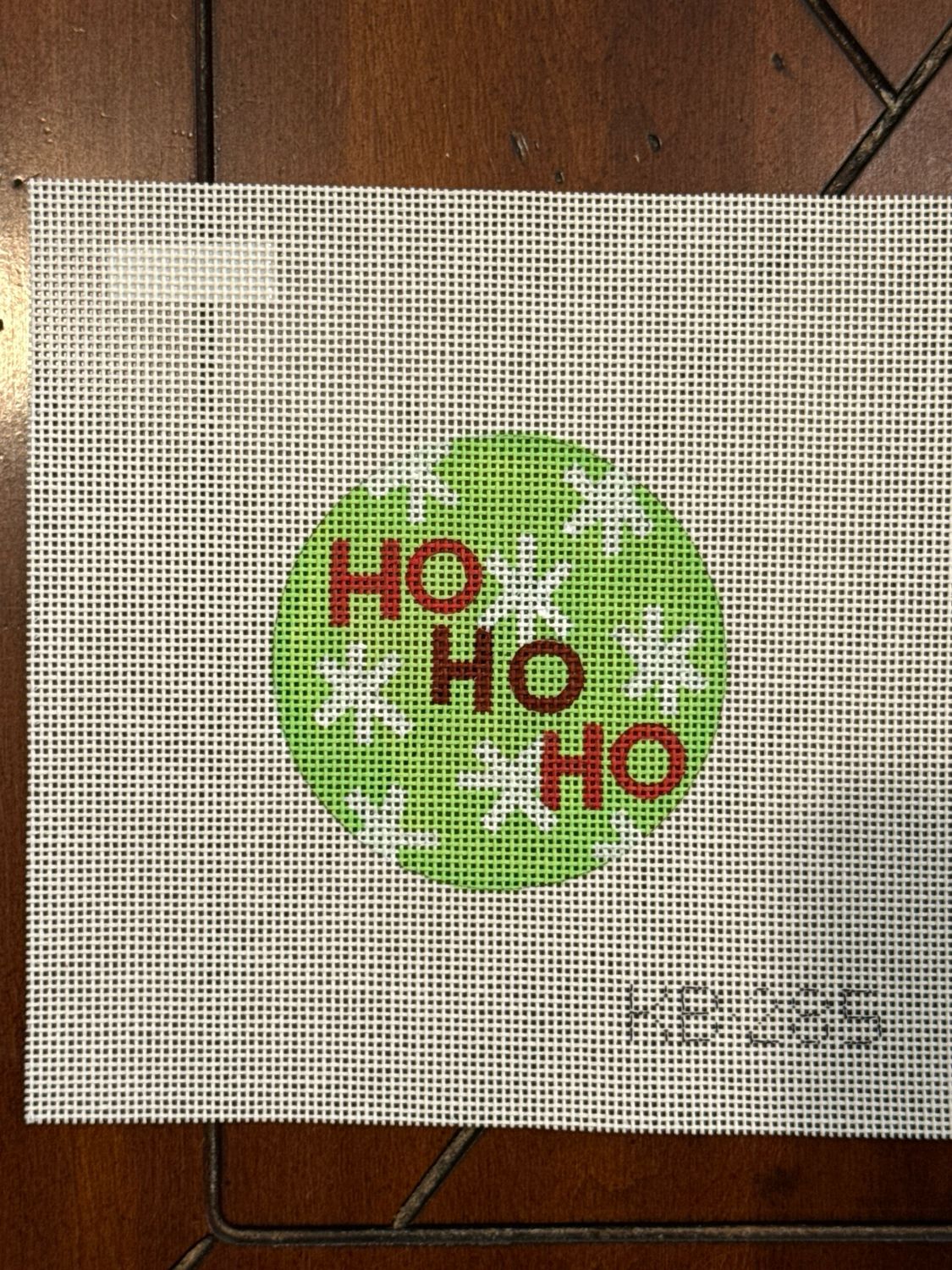 Ho Ho Ho Christmas Circle Green