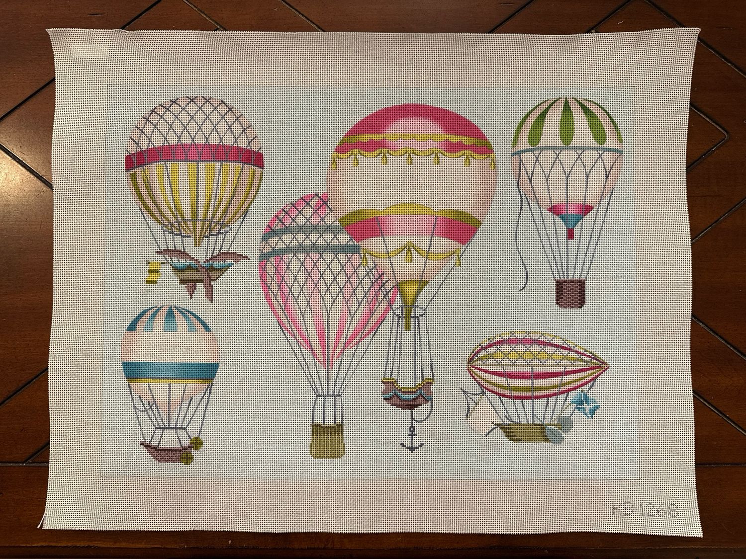 Hot Air Balloons - Multi-Pink