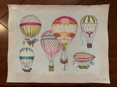 Hot Air Balloons - Multi-Pink