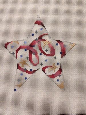 Confetti Ribbons Star Medium