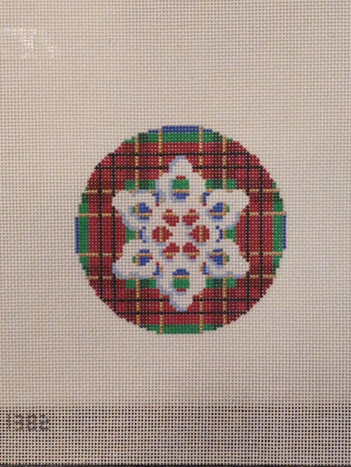 Snowflake on McMillian Plaid