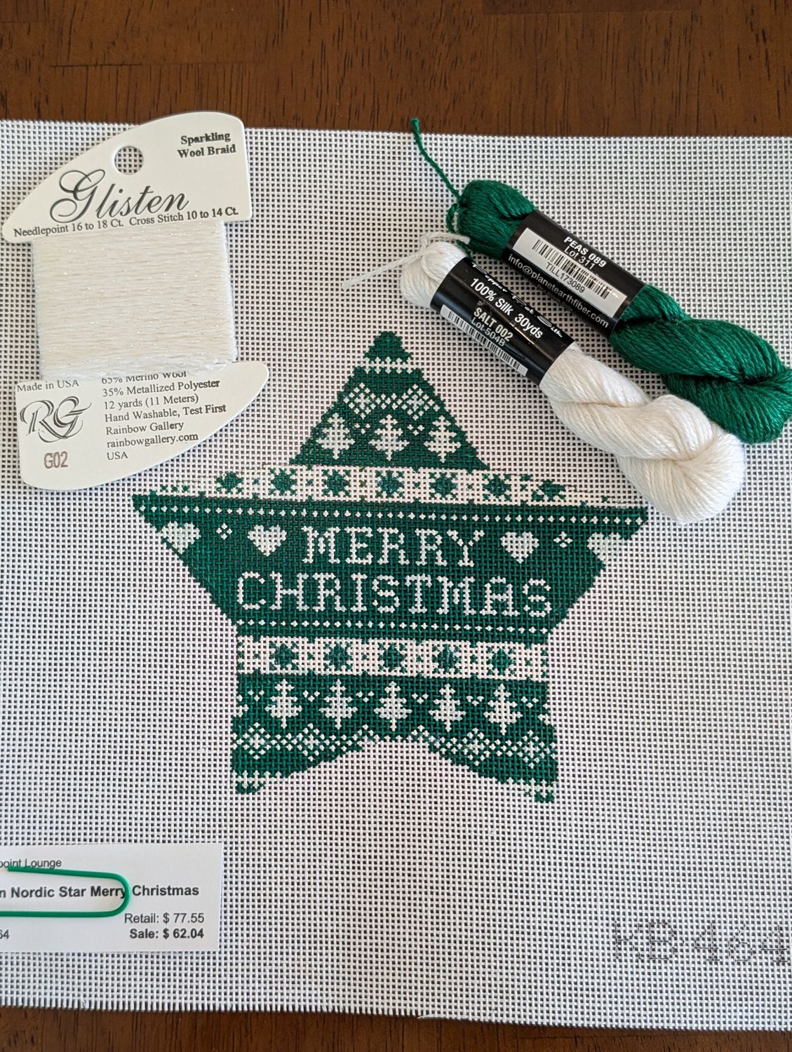 Green Nordic Star Merry Christmas Kit