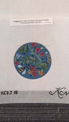 Folk Art Flowers Round