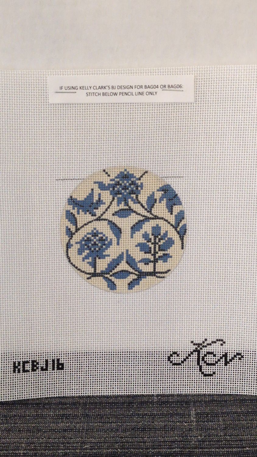 Blue Toile Round