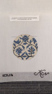 Blue Toile Round