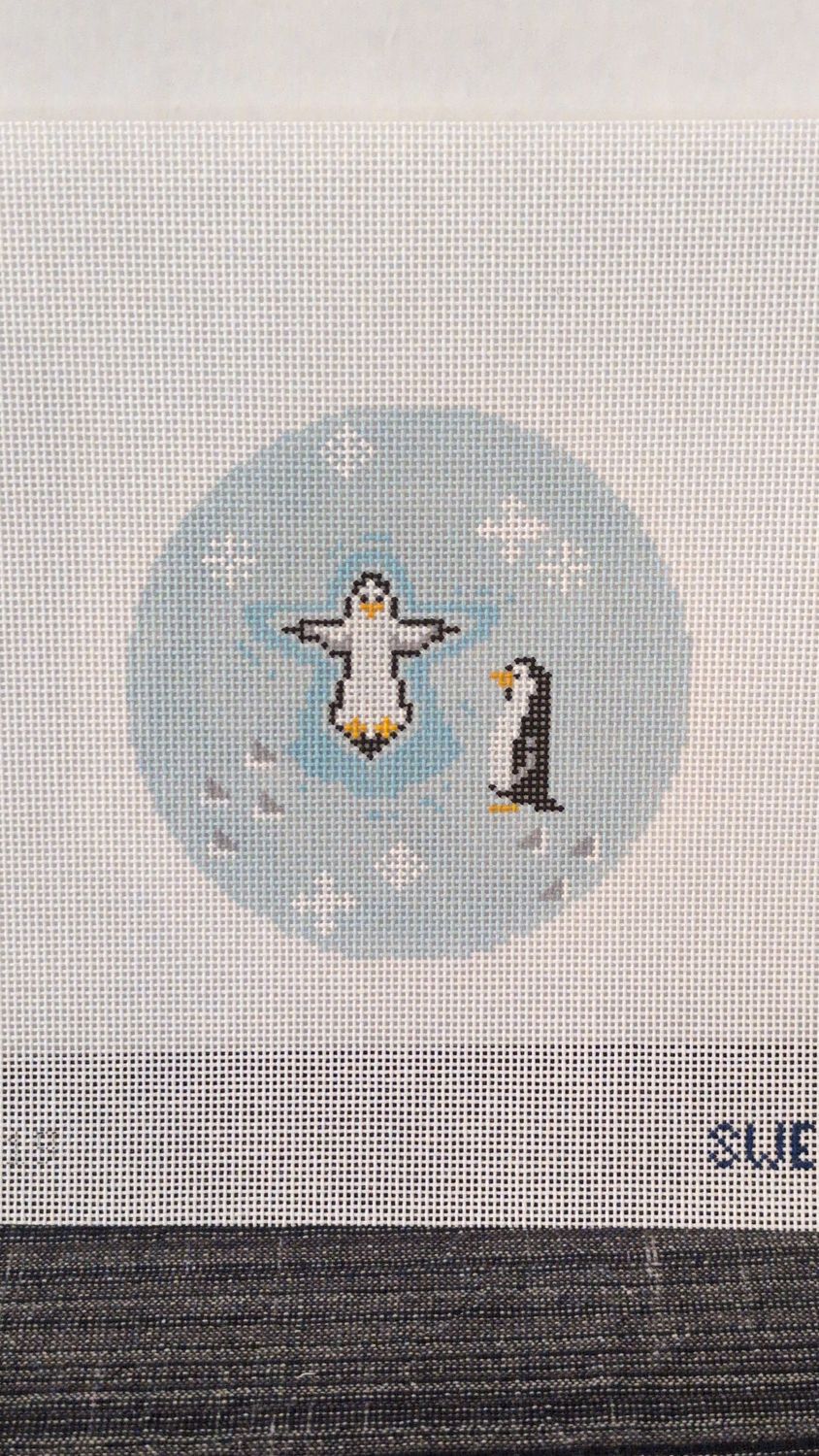 Penguins in the Snow