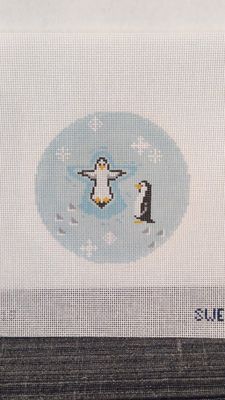 Penguins in the Snow