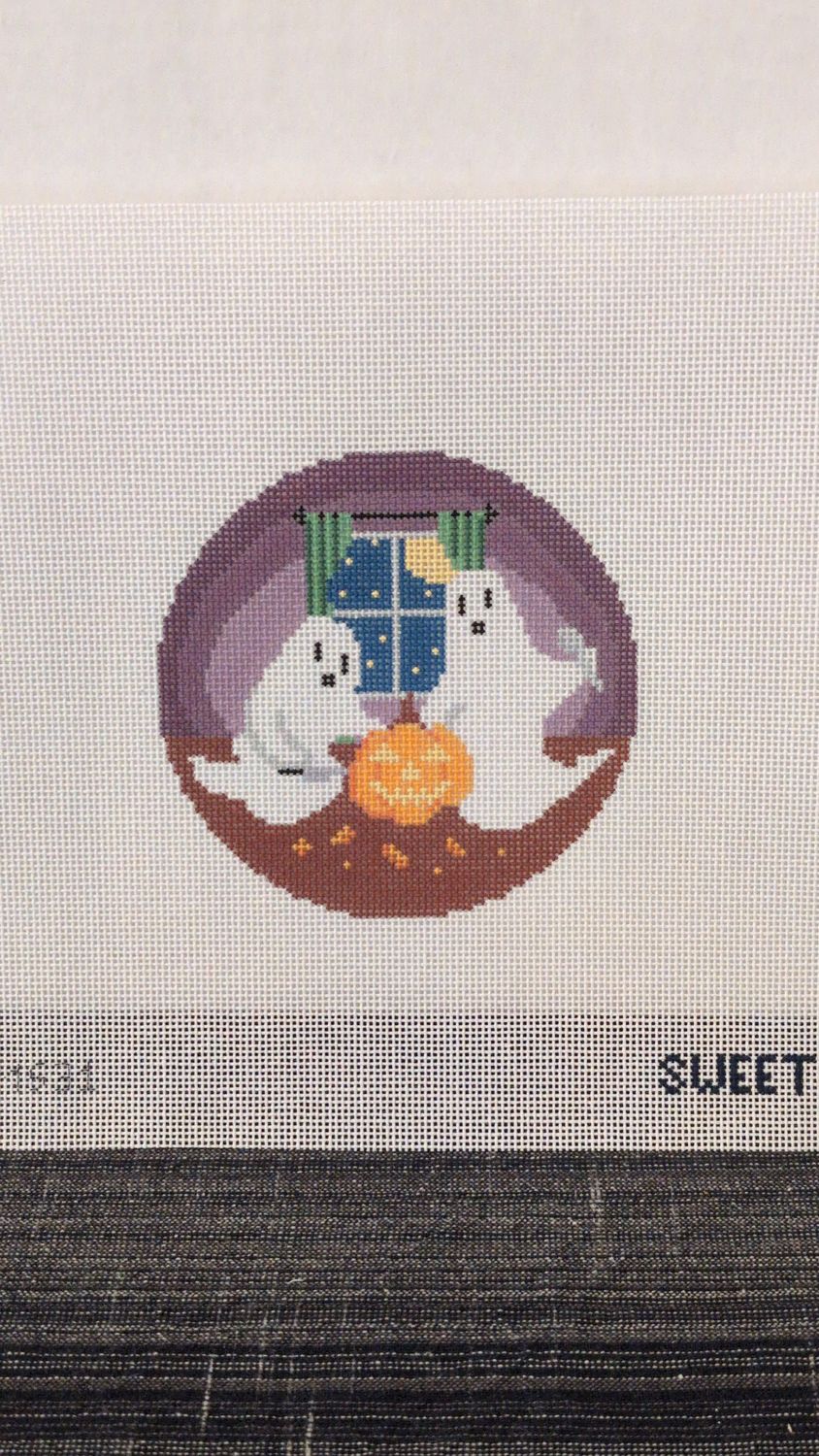 Ghosts Carving Pumpkins